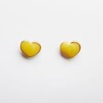 On SALE - Yellow Heart Gold Plated ..
