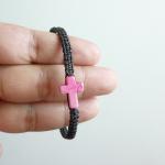 The Pink Cross Bracelet - Pink Cross Magnesite..