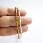 Silver And Gold Line - Double Strands Of Silver..