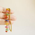 Rainbow Bracelet In Gold - Double Strands Of..