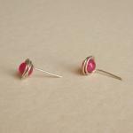 Serendipity Pink Stud Earrings - Gift Under 15