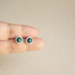 Tender Earrings - Malachite Azurite Stone Wrap..