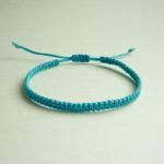 Simple Single Line Turquoise Blue W..