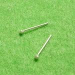 - 1.5 Mm Very Tiny Silver Ball Stud Earrings -..