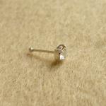 3 Mm Small Clear Cz Nose Stud/nose Earring - Nose..