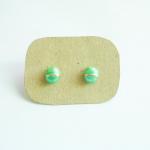 - Green Bug Stud Earrings - Gift Under 10