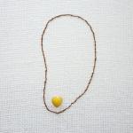 - Lovely Yellow Heart Stud Earrings - Gift Under..