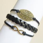 Brass Infinity Bracelet,Handmade Sign Bracelet,Friendship Bracelet - Gift under 15