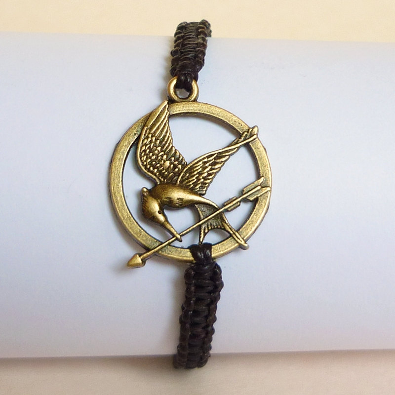 The Hunger Games Bracelet - Gift For Him - Gift Under 15 - Valentine Gift - Mockingjay Bracelet