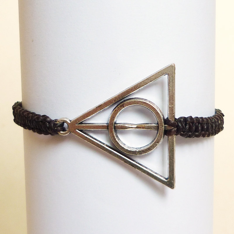 Harry Potter Deathly Hallows Bracelet - Gift For Him - Gift Under 15
