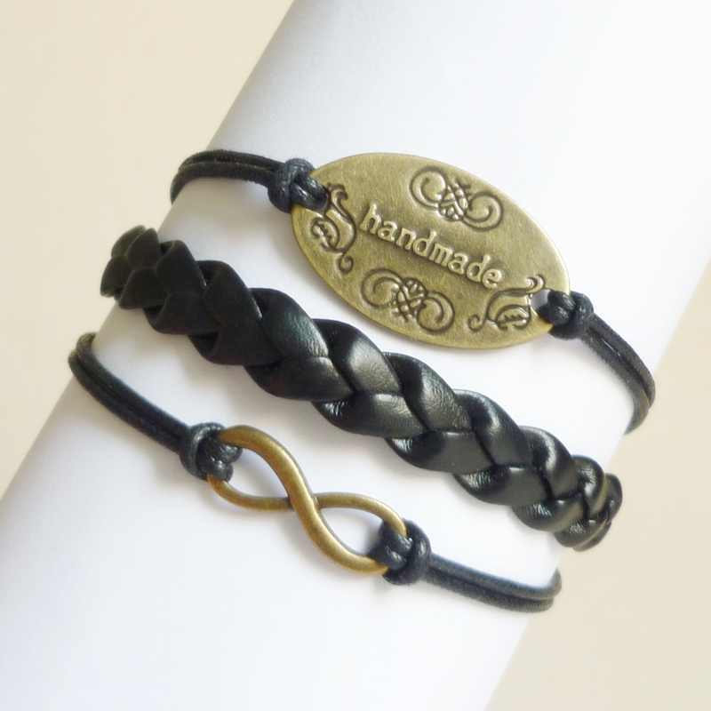 Brass Infinity Bracelet,handmade Sign Bracelet,friendship Bracelet - Gift Under 15